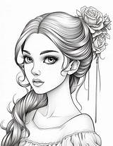 40 Coloring Pages Of Pretty Girls Good For Both Adults And Children  sketch template