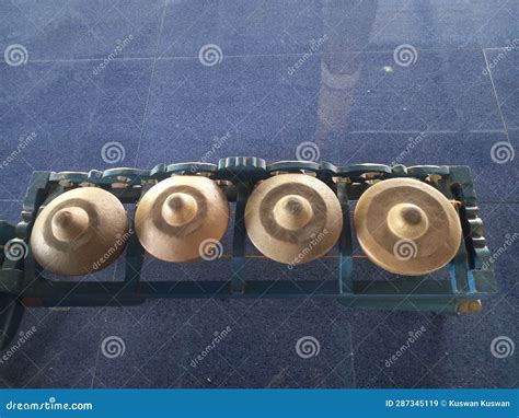 This Javanese Gamelan Model is Named Bonang Stock Image - Image of iron ...