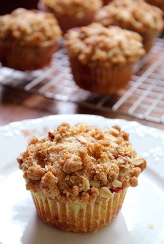 A Less Processed Life: What's Baking: Strawberry-Rhubarb Crumble Muffins