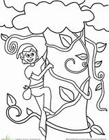 Coloring Pages Beanstalk Jack Zoey Giant Drawing Colouring Print  sketch template