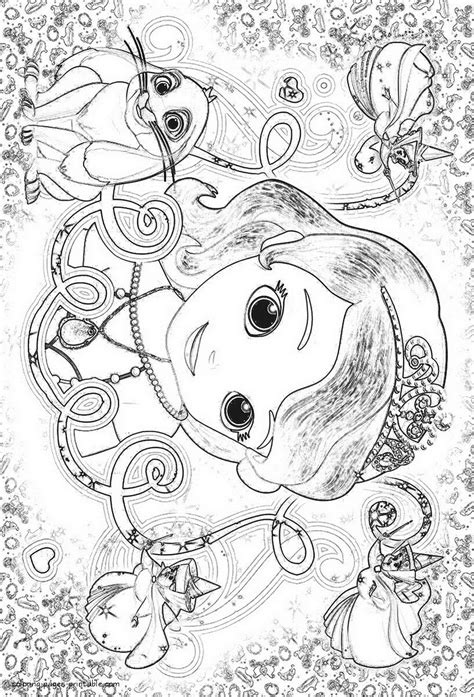 Sofia the First coloring pages to print || COLORING-PAGES-PRINTABLE.COM