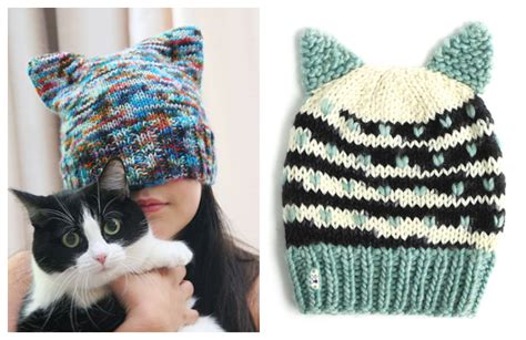 Knit Cat Hat Free Knitting Pattern - Knitting Pattern