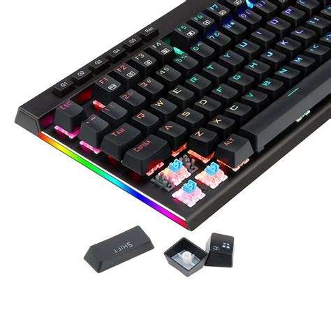 Tastatura gaming mecanica Redragon Vata, iluminare RGB, switch blue - eMAG.ro