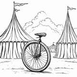 Clown Riding A unicycle coloring Page Lulu Pages sketch template