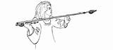 Drawing Atlatl Civilization Ca Ancient Canadian Museum Aborig  sketch template