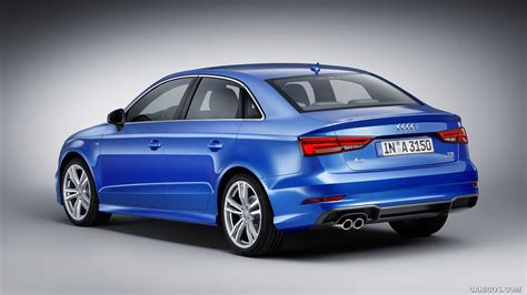 2017 Audi A3 Sedan (Color: Ara Blue) - Rear | Caricos