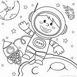 Printable Astronaut Coloring Pages For Kids Cool2bkids sketch template