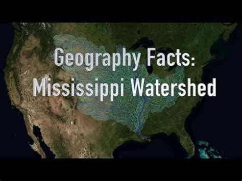 The Mississippi watershed is the largest drainage basin in North America. | Watersheds ...