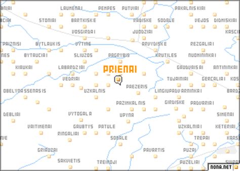 Prienai (Lithuania) map - nona.net