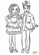 Audrey Descendants Coloring Pages  Scenery Mountains sketch template