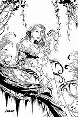 Poison Ivy Coloring Pages Printable sketch template