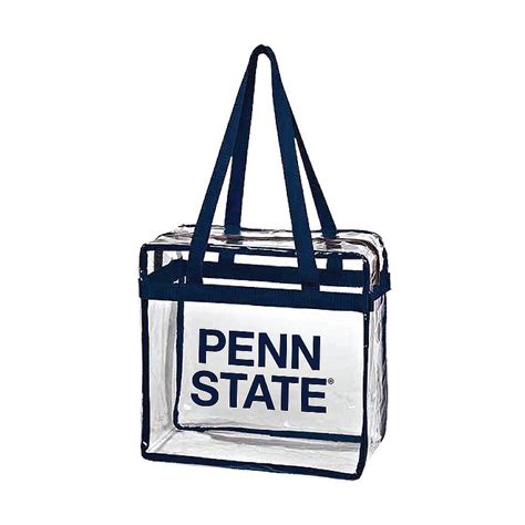 Penn State Navy Clear Stadium Zipper Tote Bag Nittany Lions (PSU)