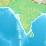 Topographic India map - Maps of India