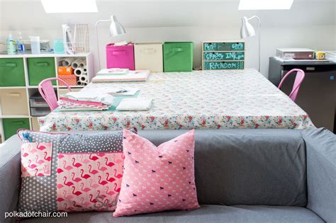 Room Makeover Reveal: Sewing Room Ideas - The Polka Dot Chair
