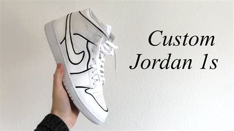 Jordan 1 Triple White | Custom (+outfits) - YouTube