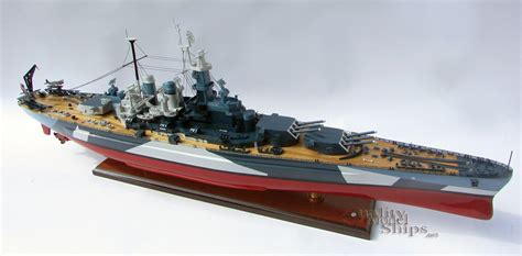 USS North Carolina (BB-55) Museum Ship Model Scale 1:220 - Quality Model Ships