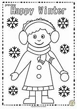 Preschool Winter Coloring Pages sketch template