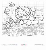 Scuba Diver Coloring Page  Scuba Diving Book For Kids sketch template