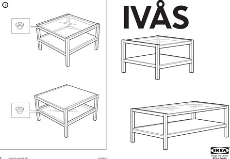 Ikea Ivas Coffee Table 47X28 Assembly Instruction