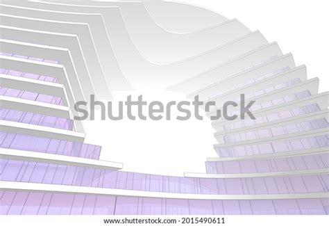 Futuristic Architecture Concept Drawing 3d Illustration Stock ...