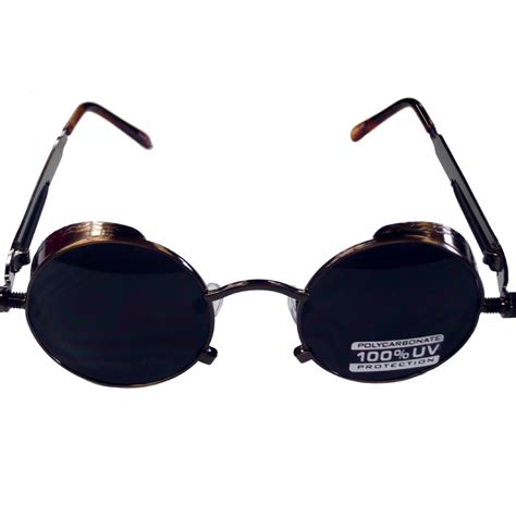 John Lennon Steampunked Glasses With Dark Lenses | Steampunk Goggles