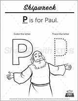 ShareFaith Media » Acts 27 Shipwreck Preschool Letter Coloring  sketch template