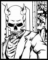 Skeleton Face Coloring Pages sketch template