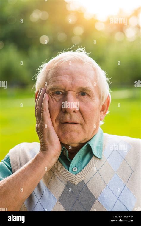 Surprised old man Stock Photo - Alamy