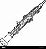 Oboe Vector Illustration That Is Easy To Edit Stock Image & Art  sketch template