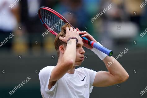 Denis Shapovalov Celebrates Victory His Quarterfinal Editorial Stock ...