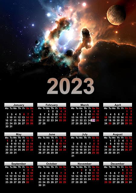 Calendar Creator 2023 with 250+ Templates