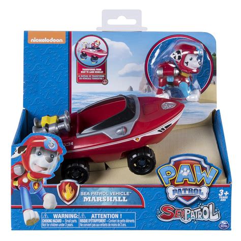 Paw Patrol Sea Patrol Marshall Transforming Vehicle Figure Spin Master - ToyWiz