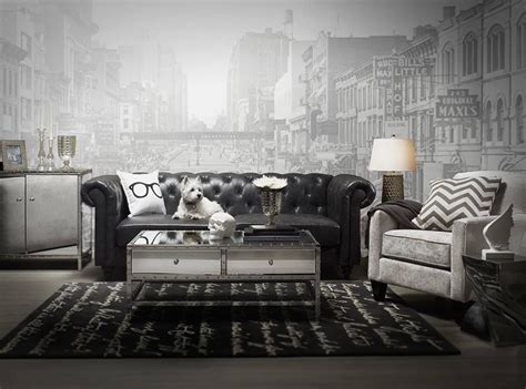 urban barn | Chic living room design, City living room, Chic living room