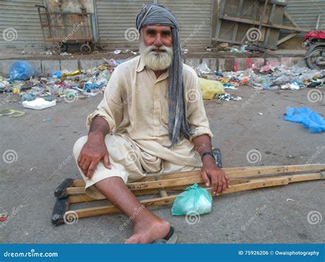 Crippled Beggar editorial photo. Image of friendly, hygienic - 75926206