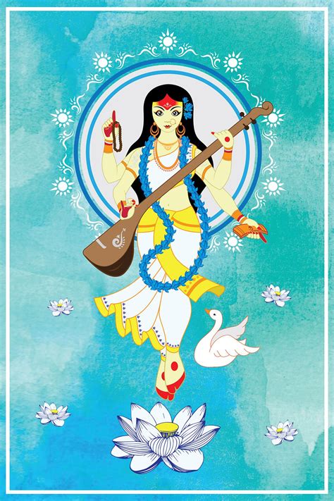 How To Draw Saraswati Saraswati Maa Goddess Mata Painting Devi – NBKomputer