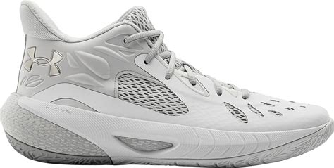 Under Armour Synthetic Hovr Havoc 3 Basketball Shoes in White/Grey ...