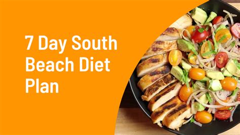 7 Day South Beach Diet Phase 1 Meal Plan (PDF + Alternative) - Medmunch