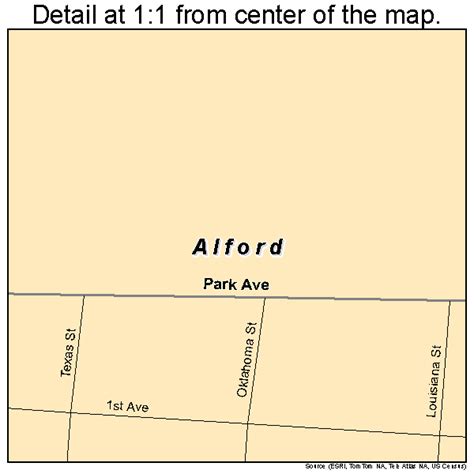 Alford Florida Street Map 1200625