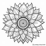 Mandala Flower Coloring Pages  Free & Printable sketch template
