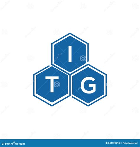 ITG Letter Logo Design on White Background.ITG Creative Initials Letter Logo Concept Stock ...