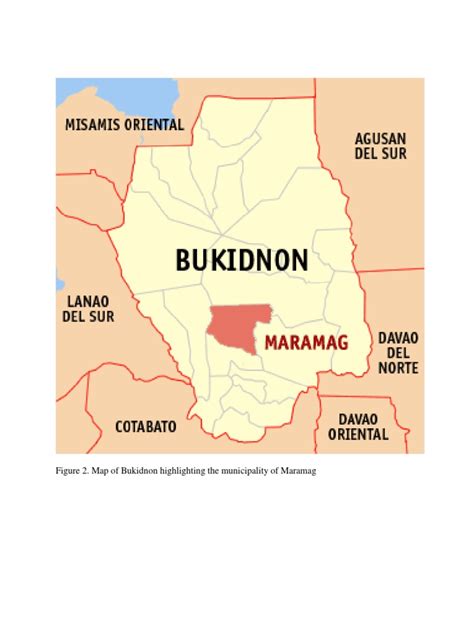 Figure 2. Map of Bukidnon Highlighting The Municipality of Maramag | PDF