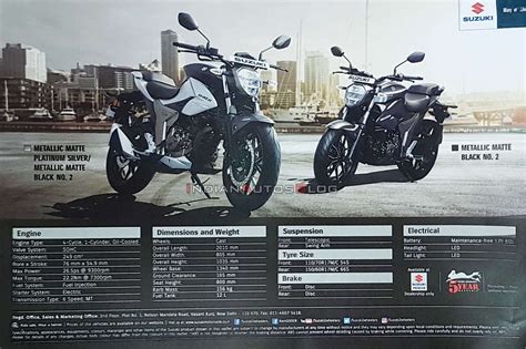 BS6 Suzuki Gixxer 250 brochure leaked, complete specs revealed