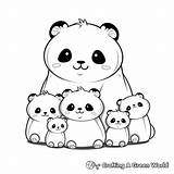 Kawaii Panda Coloring Pages  Free & Printable sketch template