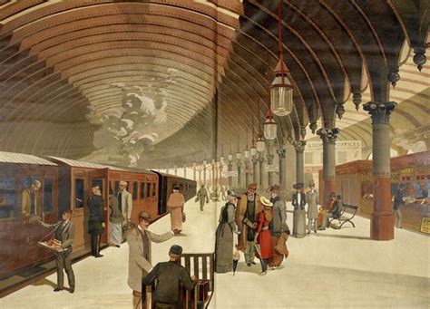 Illustration of a Victorian railway station, 1894...T/01/12 in 2021 ...