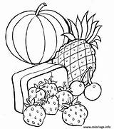 Coloriage Fruits Corbeille De Dessin sketch template