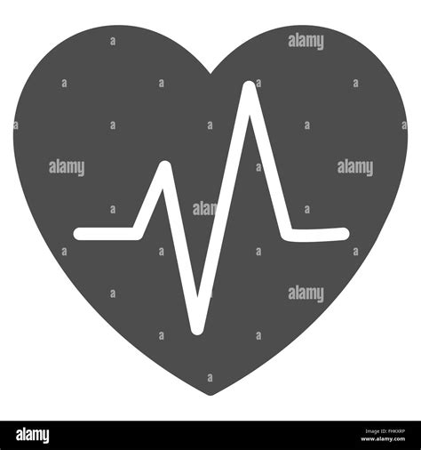 Heart Ekg Icon Stock Photo - Alamy