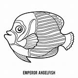 Premium Vector  Coloring book For Children emperor angelfish sketch template