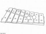 Normal Xylophone 2 coloring page sketch template