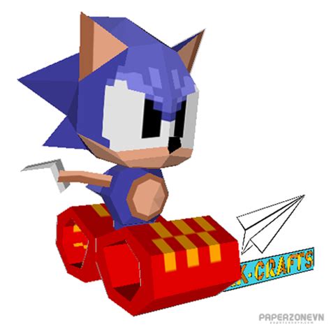 Sonic Sonic the Hedgehog 16-bit (16 Bit Sonic) | Paperzone VN