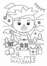 Coloring Page No382  Christmas elves Elves coloring Pages sketch template